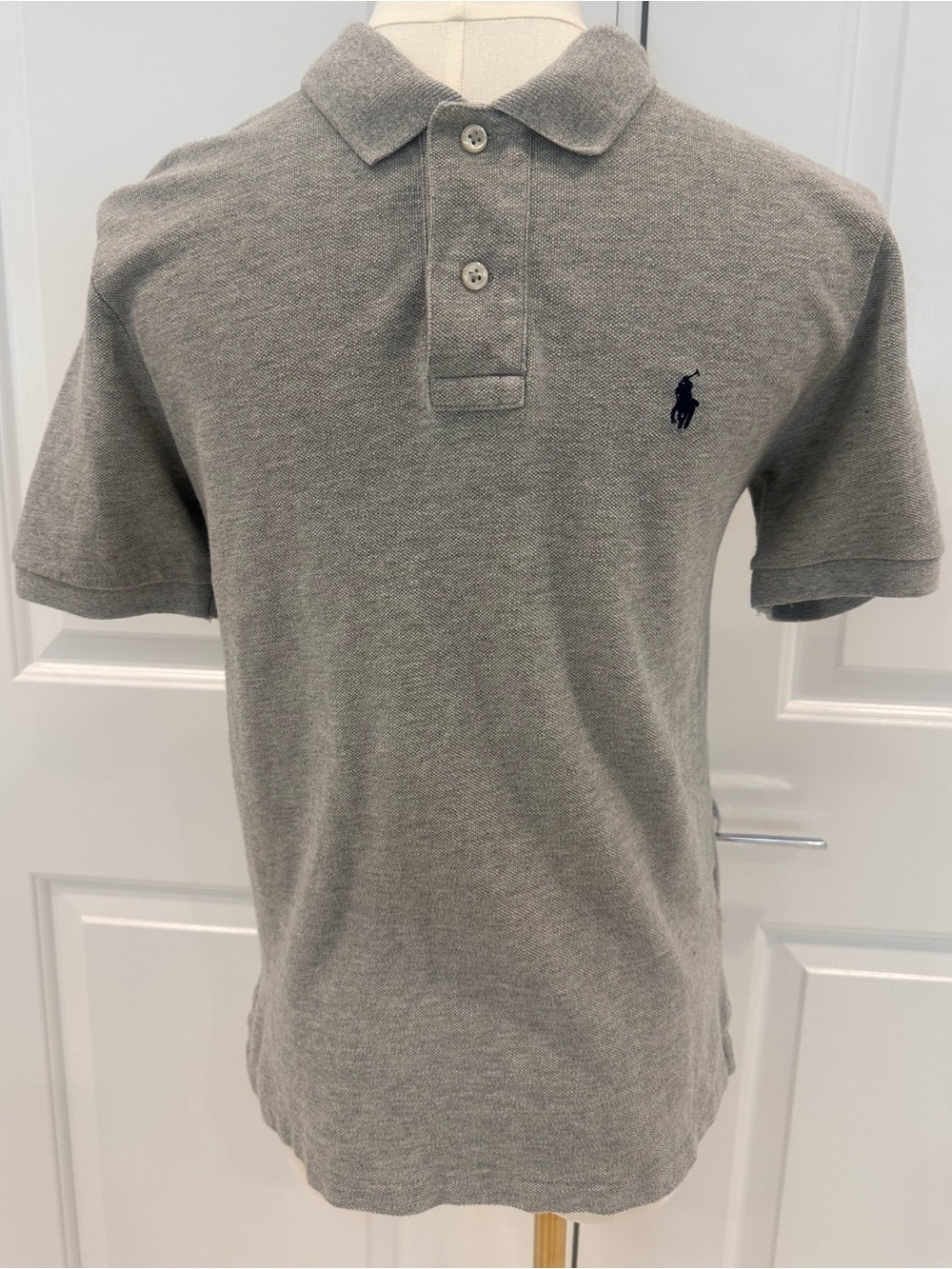 Polo by Ralph Lauren Heather Gray Short-Sleeve Polo with Navy Pony